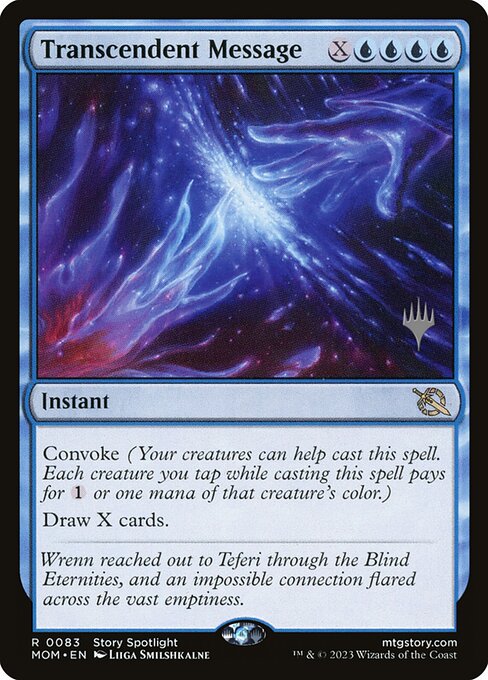 MTG Transcendent Message PMOM 083p Promo Pack Foil
