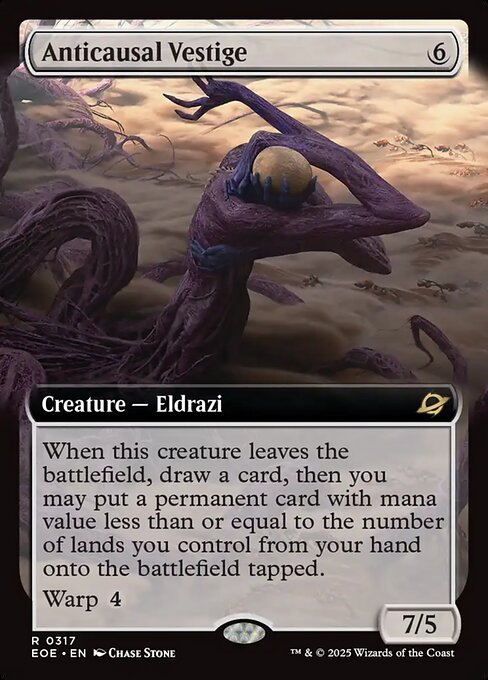 MTG Anticausal Vestige EOE 317 Extended Art Nonfoil