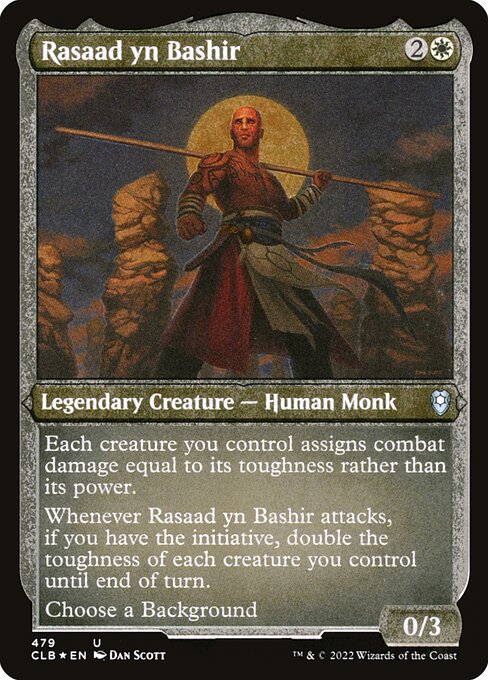 MTG Rasaad yn Bashir CLB 479 Foil Etched Frame Etched