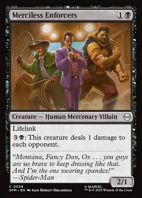 MTG Merciless Enforcers SPM 058 Regular Foil