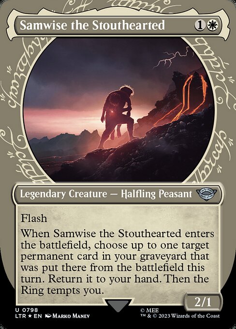MTG Samwise the Stouthearted LTR 798 Borderless Surge Foil