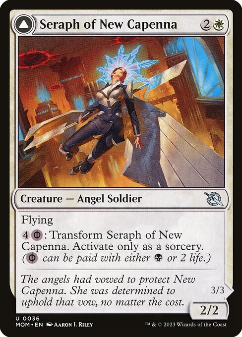 MTG Seraph of New Capenna // Seraph of New Phyrexia MOM 036 Regular Nonfoil