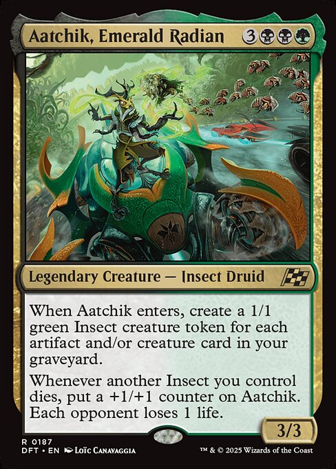 MTG Aatchik, Emerald Radian DFT 187 Regular Foil