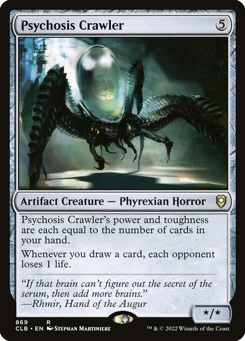 MTG Psychosis Crawler CLB 869 Commander Deck Nonfoil
