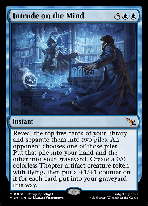 MTG Intrude on the Mind MKM 061 Regular Foil