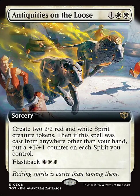 MTG Antiquities on the Loose SOS 308 Extended Art Foil