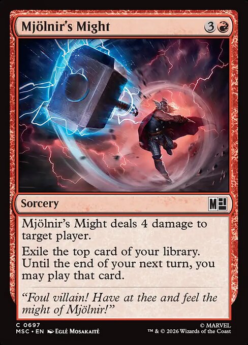 MTG Mjölnir's Might MSC 697 Regular Nonfoil