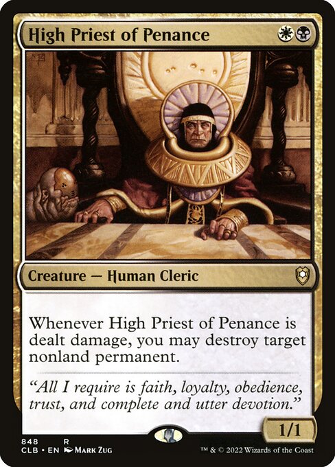 MTG High Priest of Penance CLB 848 Commander Deck Nonfoil