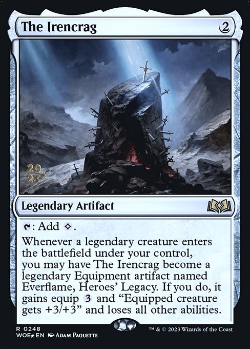 MTG The Irencrag PWOE 248s Prerelease Foil