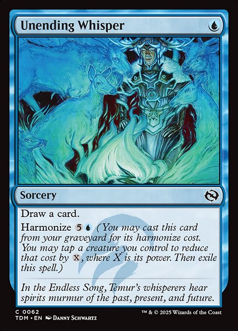 MTG Unending Whisper TDM 062 Regular Foil