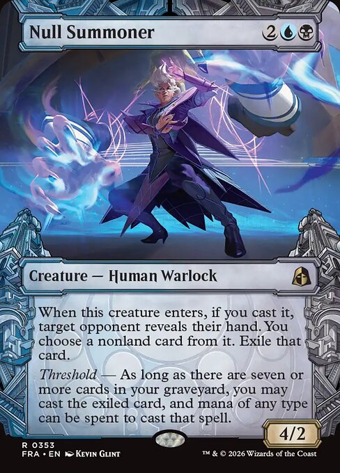 MTG Null Summoner FRA 353 Sculptor's Stronghold Nonfoil front