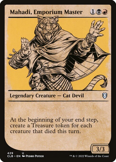 MTG Mahadi, Emporium Master CLB 429 Showcase Rulebook Nonfoil