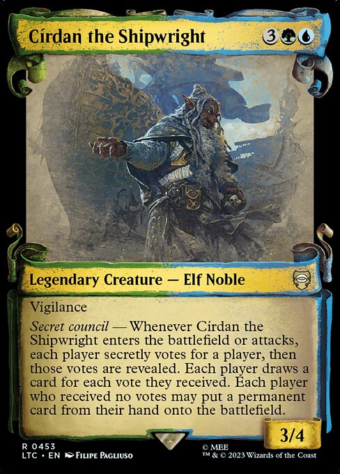 MTG Círdan the Shipwright LTC 453 Alternate Art Nonfoil