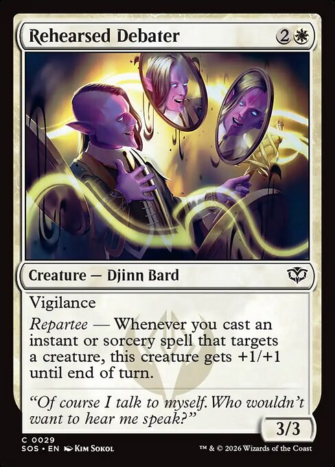 MTG Rehearsed Debater SOS 029 Regular Nonfoil