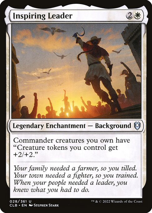 MTG Inspiring Leader CLB 028 Regular Foil