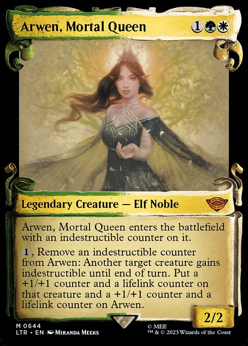 MTG Arwen, Mortal Queen LTR 644 Showcase Scrolls of Middle-earth Nonfoil