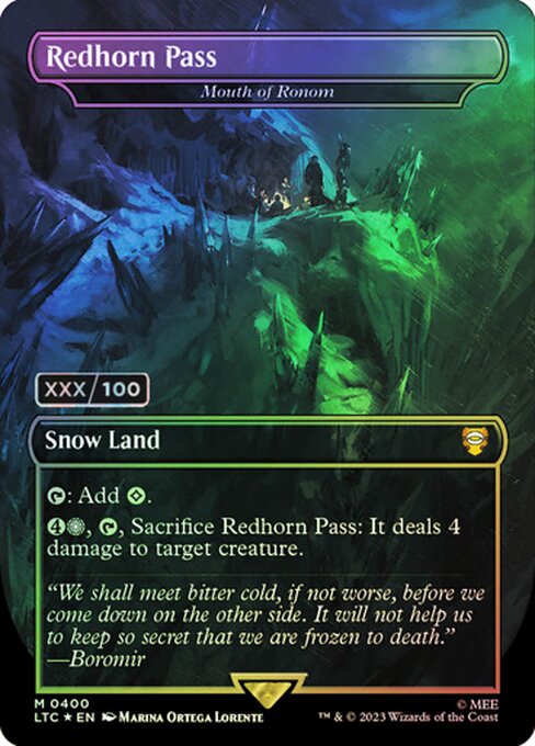 MTG Mouth of Ronom LTC 400z Showcase Ring Foil