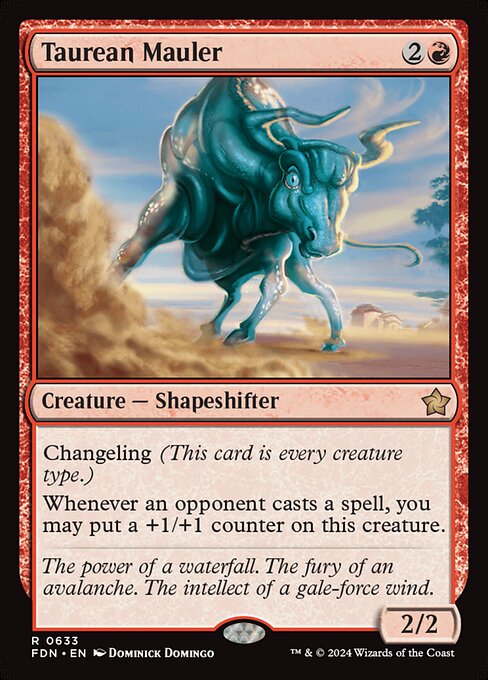 MTG Taurean Mauler FDN 633 Starter Collection Nonfoil