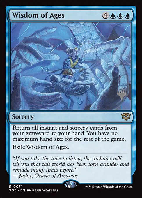 MTG Wisdom of Ages PSOS 071P Promo Pack Foil