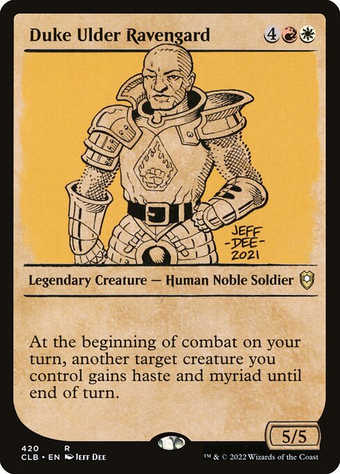 MTG Duke Ulder Ravengard CLB 420 Showcase Rulebook Nonfoil
