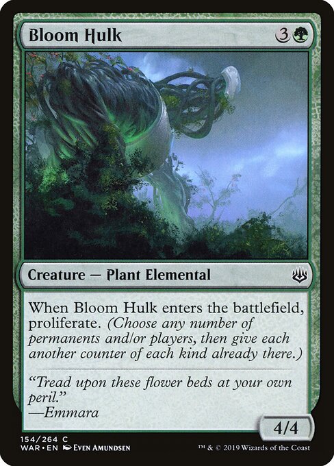 MTG Bloom Hulk WAR 154 Standard Foil front