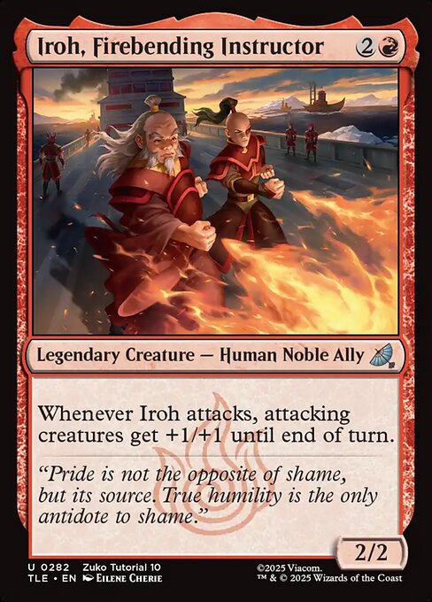 MTG Iroh, Firebending Instructor [TLE 282] Nonfoil