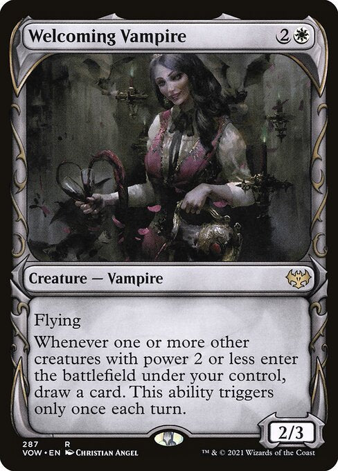 MTG Welcoming Vampire VOW 287 Showcase Fang Nonfoil front