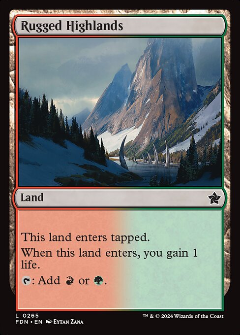 MTG Rugged Highlands FDN 265 Regular Foil