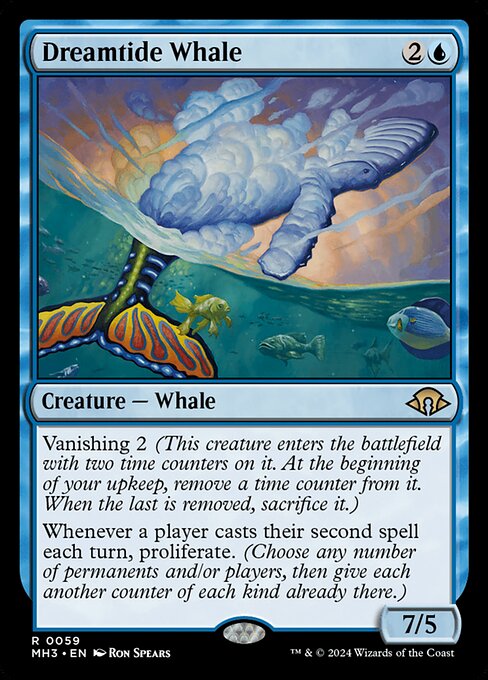 MTG Dreamtide Whale MH3 059 Regular Foil