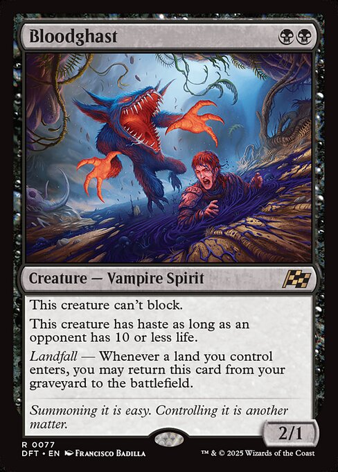 MTG Bloodghast DFT 077 Regular Foil