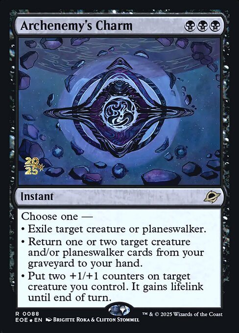 MTG Archenemy's Charm PEOE 088s Prerelease Foil