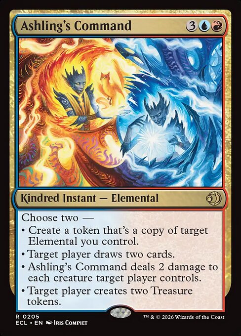 MTG Ashling's Command ECL 205 Regular Nonfoil