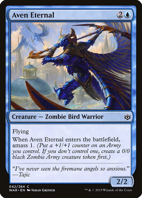 MTG Aven Eternal WAR 042 Standard Nonfoil front