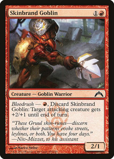 MTG Skinbrand Goblin GTC 105 Regular Foil