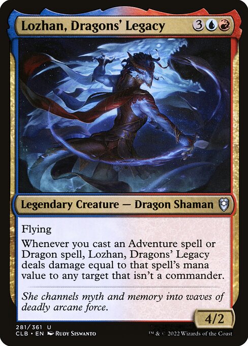 MTG Lozhan, Dragons' Legacy CLB 281 Regular Nonfoil