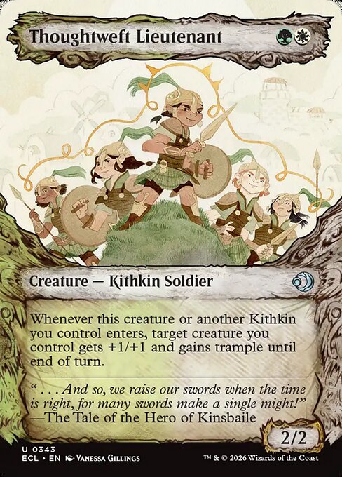 MTG Thoughtweft Lieutenant ECL 343 Borderless Foil