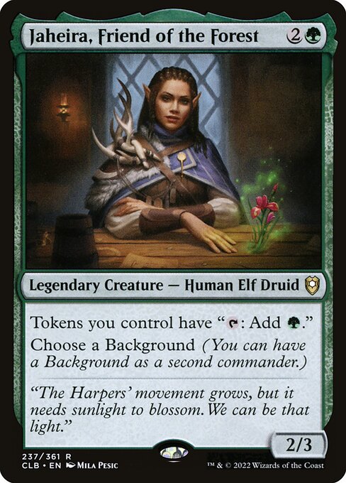 MTG Jaheira, Friend of the Forest CLB 237 Regular Foil