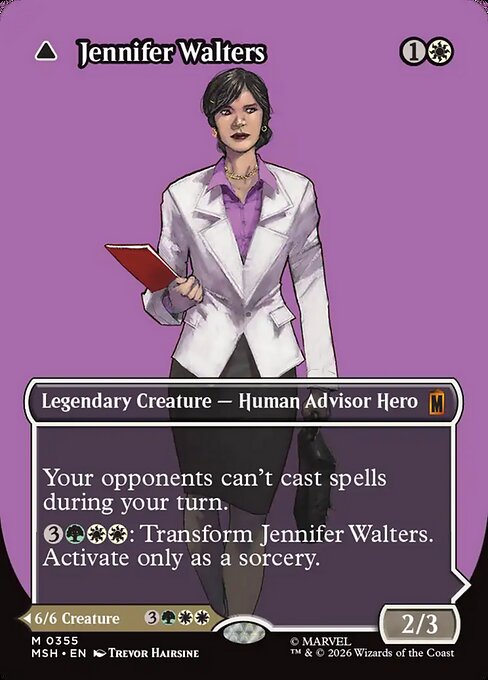 MTG Jennifer Walters // The Sensational She-Hulk MSH 355 Borderless Scene Foil