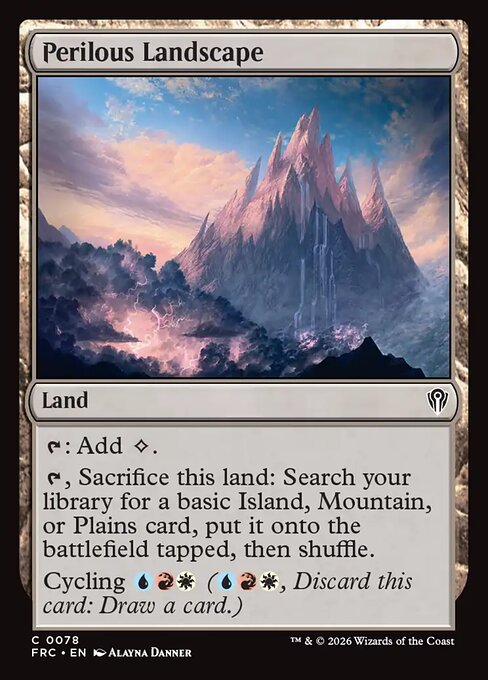 MTG Perilous Landscape FRC 078 Standard Nonfoil front