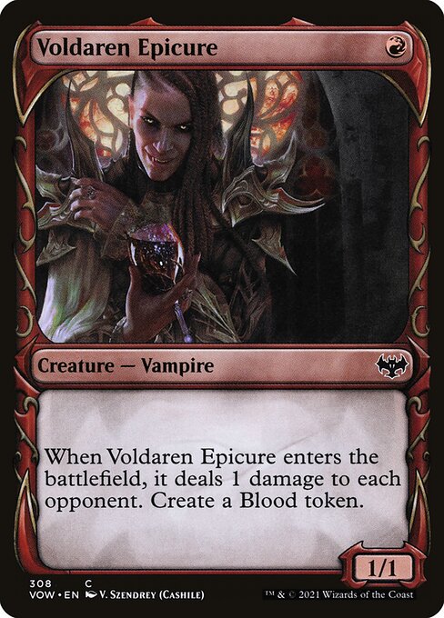MTG Voldaren Epicure VOW 308 Showcase Fang Foil front