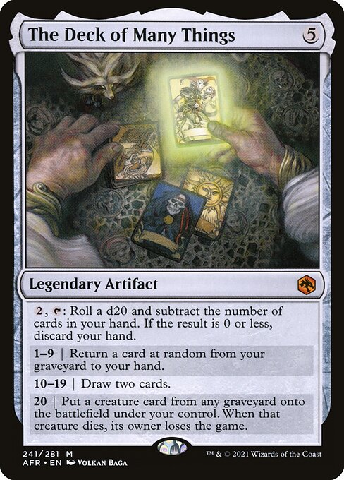 MTG The Deck of Many Things AFR 241 Regular Nonfoil