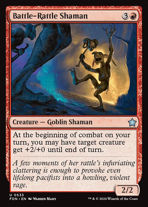 MTG Battle-Rattle Shaman FDN 533 Beginner Box Nonfoil