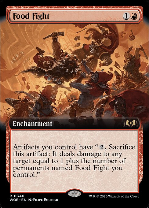 MTG Food Fight WOE 346 Extended Art Nonfoil