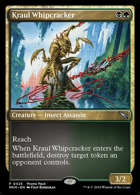 MTG Kraul Whipcracker MKM 425 Promo Pack Foil