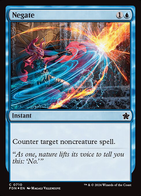 MTG Negate FDN 710 Starter Collection Foil