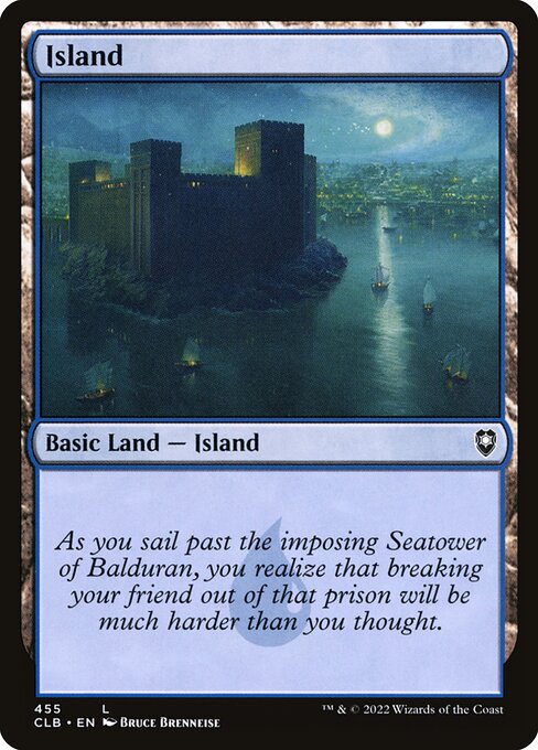 MTG Island CLB 455 Regular Foil