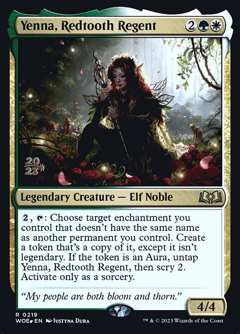MTG Yenna, Redtooth Regent PWOE 219s Prerelease Foil