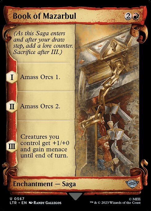 MTG Book of Mazarbul LTR 567 Showcase Scrolls of Middle-earth Nonfoil
