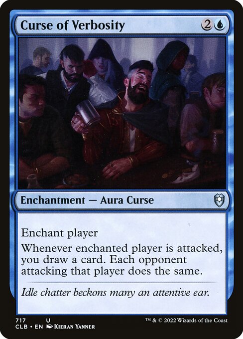 MTG Curse of Verbosity CLB 717 Commander Deck Nonfoil