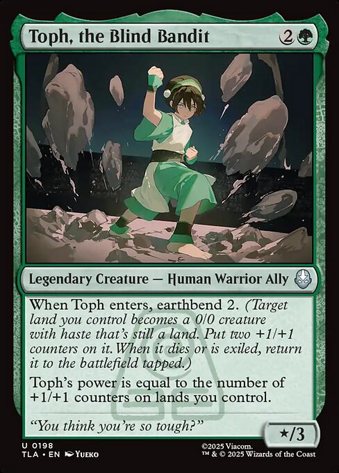 MTG Toph, the Blind Bandit TLA 198 Regular Foil